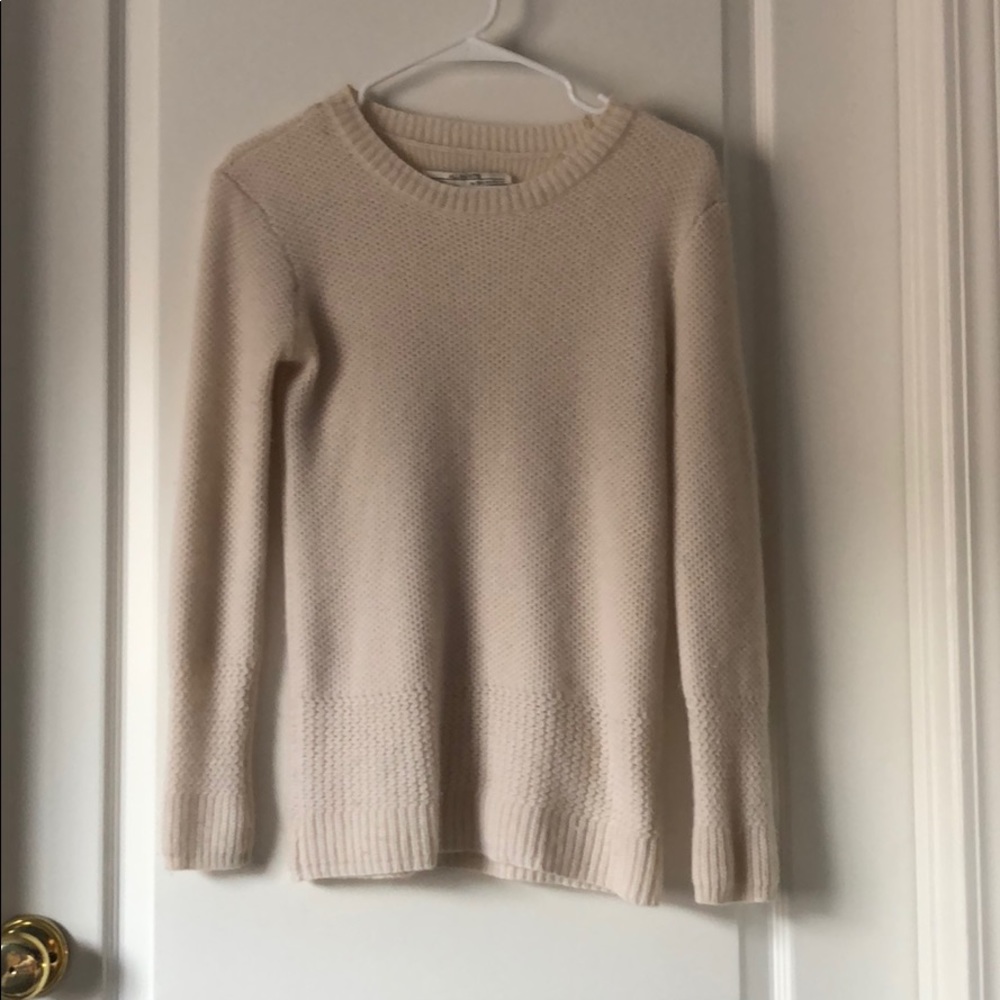 All Saints 💯 cashmere sweater oatmeal cream XS
